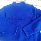 Men Fleece Jacket with Text Embroidery